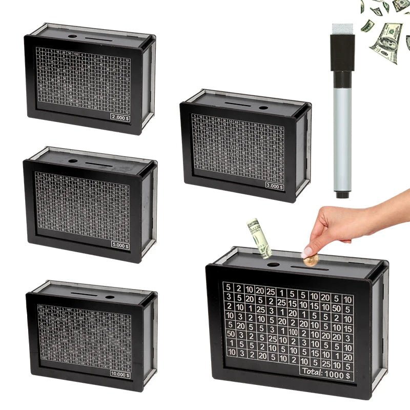 Wooden Piggy Bank for Adults with Counter | Upgrade Your Home with This Thoughtfully Designed Everyday Essential