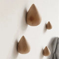 Beech Wood Water Drop Wall Coat Holder | Soft, Breathable & Built for Style — Your New Wardrobe Essential