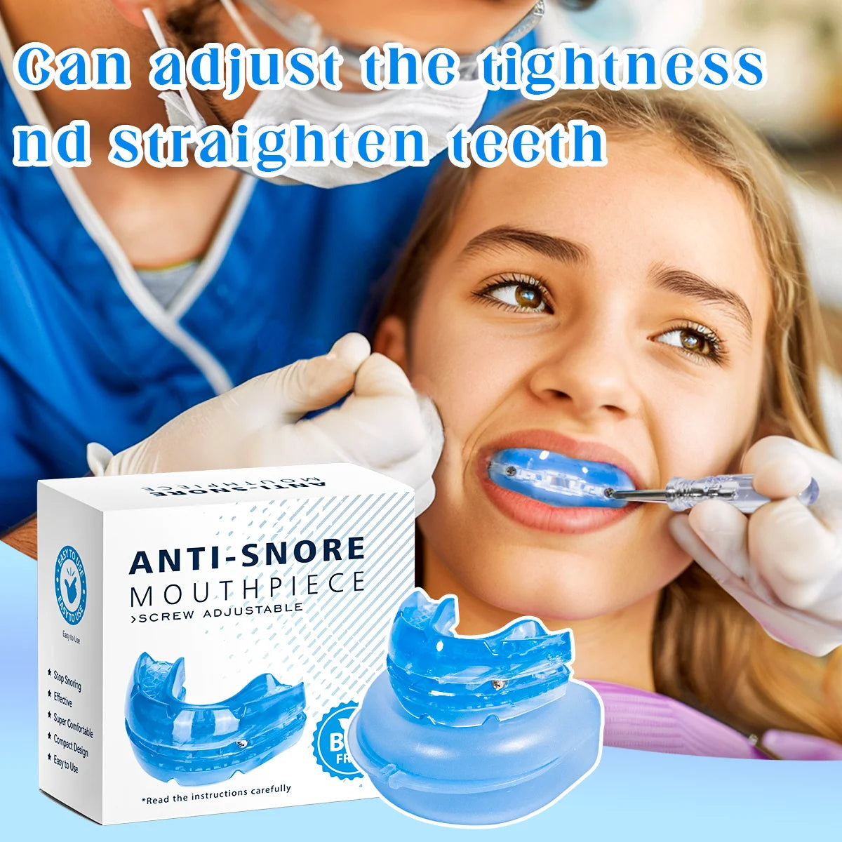 Adjustable Anti Snore Mouthpiece | Clinically Designed for Targeted Pain Relief & Faster Daily Recovery