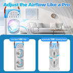 Mini Portable Airconditioner with Humidifier & LED Light | Intensive Hair Treatment for Damage-Free, Revitalised, Lustrous Locks