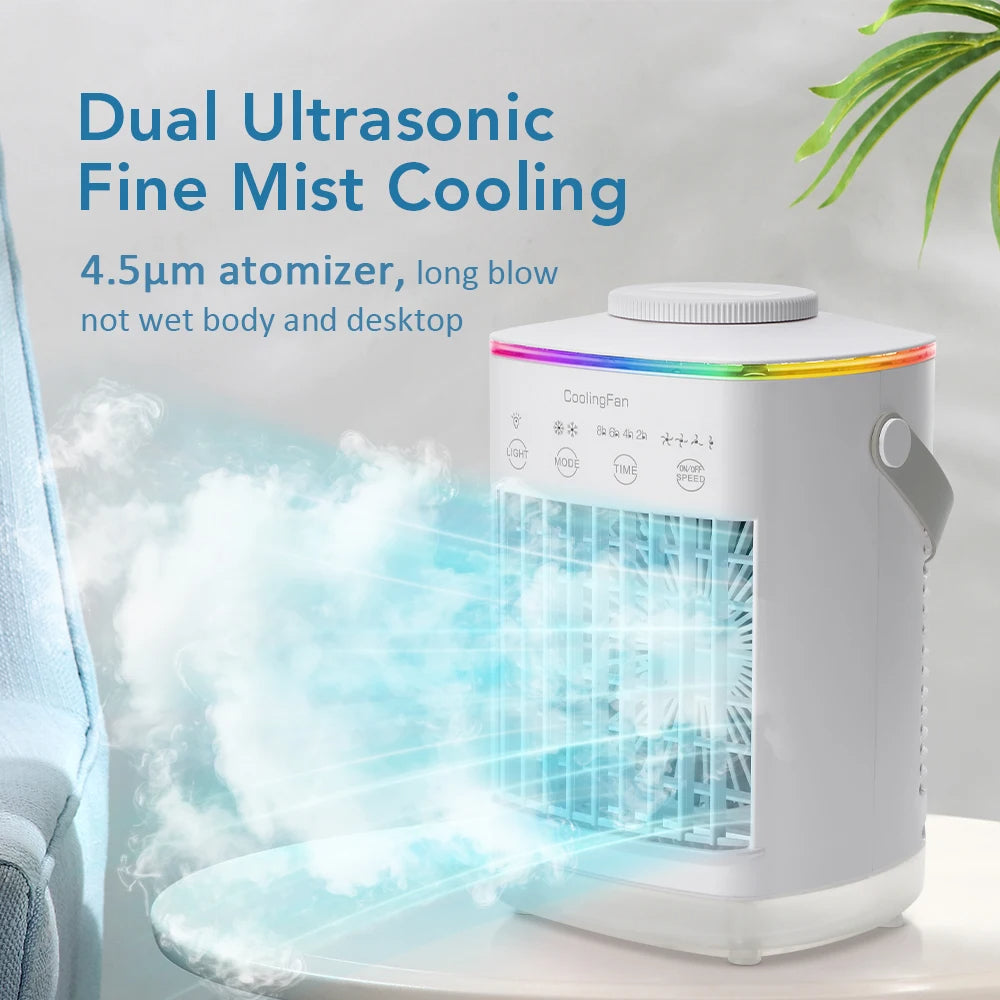 Mini Portable Aircon & Humidifier with LED | Upgrade Your Home with This Thoughtfully Designed Everyday Essential
