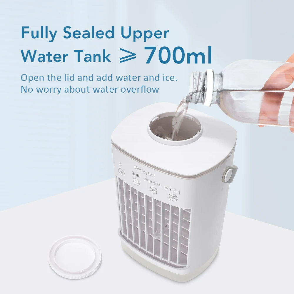 Mini Portable Aircon & Humidifier with LED | Upgrade Your Home with This Thoughtfully Designed Everyday Essential