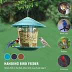 Hanging Bird Feeder with Automatic Seed Dispenser | Designed for Happy, Healthy, Well-Loved Pets of Every Breed
