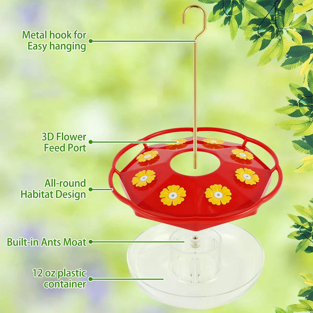 Flower-Shaped Hummingbird Feeder | Vet-Approved Pet Essential for Comfort, Safety & Wellbeing