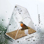 Clear Acrylic Hanging Bird Feeder for Outdoor Garden | Durable Pet Accessory Built for Active, Playful, Energetic Pets