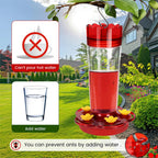 Large Capacity Plastic Hummingbird Feeder with Hook | Vet-Approved Pet Essential for Comfort, Safety & Wellbeing