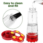 Large Capacity Plastic Hummingbird Feeder with Hook | Vet-Approved Pet Essential for Comfort, Safety & Wellbeing