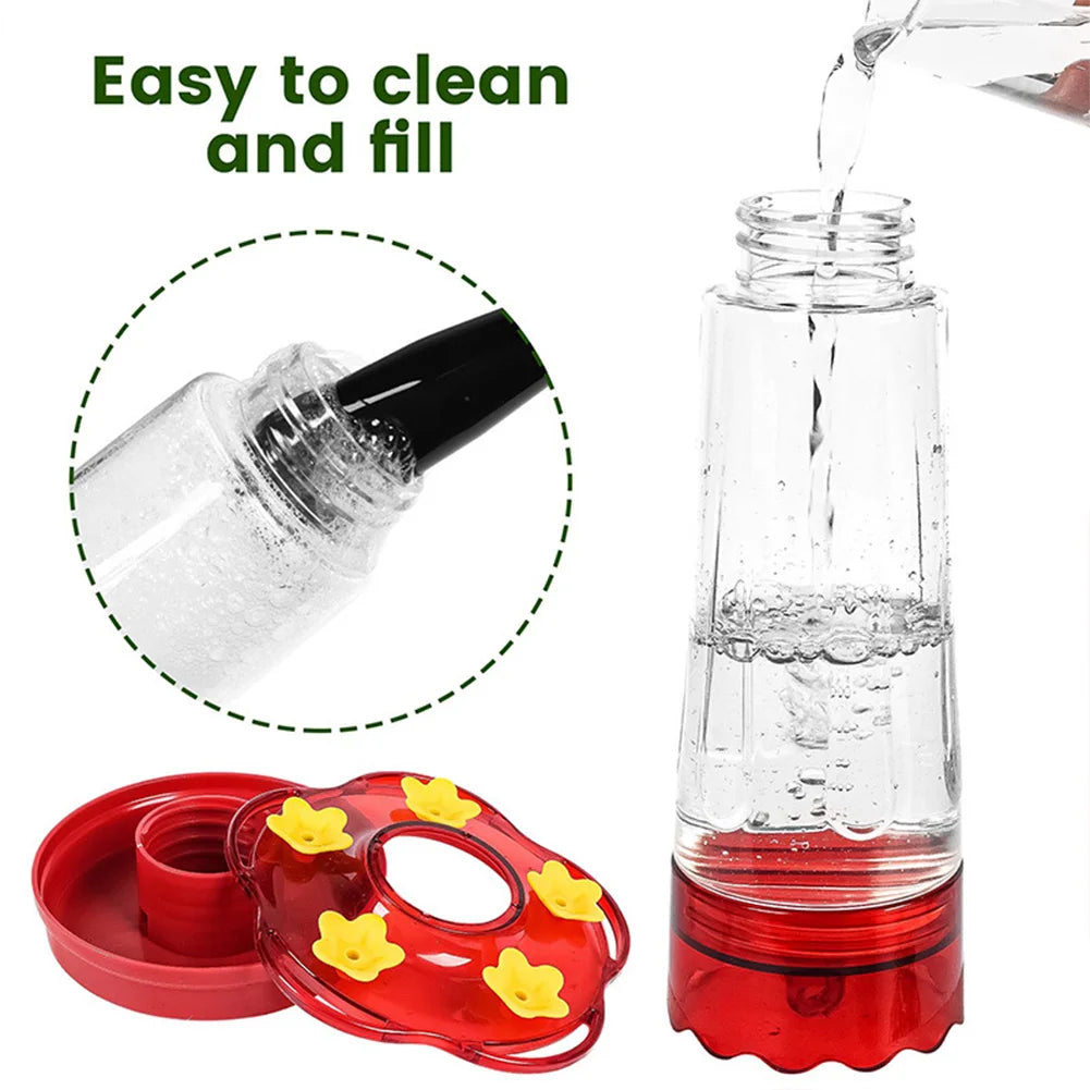 Large Capacity Plastic Hummingbird Feeder with Hook | Vet-Approved Pet Essential for Comfort, Safety & Wellbeing