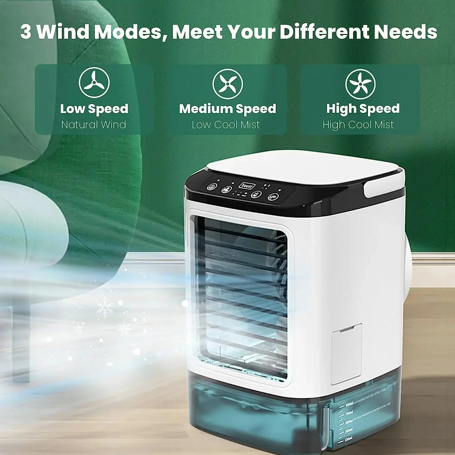 3-Speed Portable Aircon with Ultrasonic Cooling | Practical, Durable & Designed to Make Everyday Life Easier