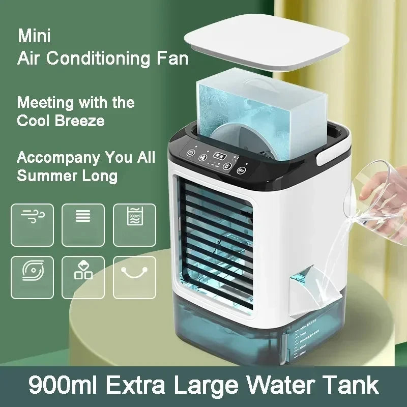 3-Speed Portable Aircon with Ultrasonic Cooling | Practical, Durable & Designed to Make Everyday Life Easier