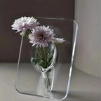 Modern Decorative Acrylic Picture Frame Flower Vase | Quality Home Accessory Built to Look Great & Last for Years
