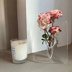 Modern Decorative Acrylic Picture Frame Flower Vase | Quality Home Accessory Built to Look Great & Last for Years