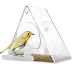 Clear Acrylic Hanging Bird Feeder for Outdoor Garden | Durable Pet Accessory Built for Active, Playful, Energetic Pets