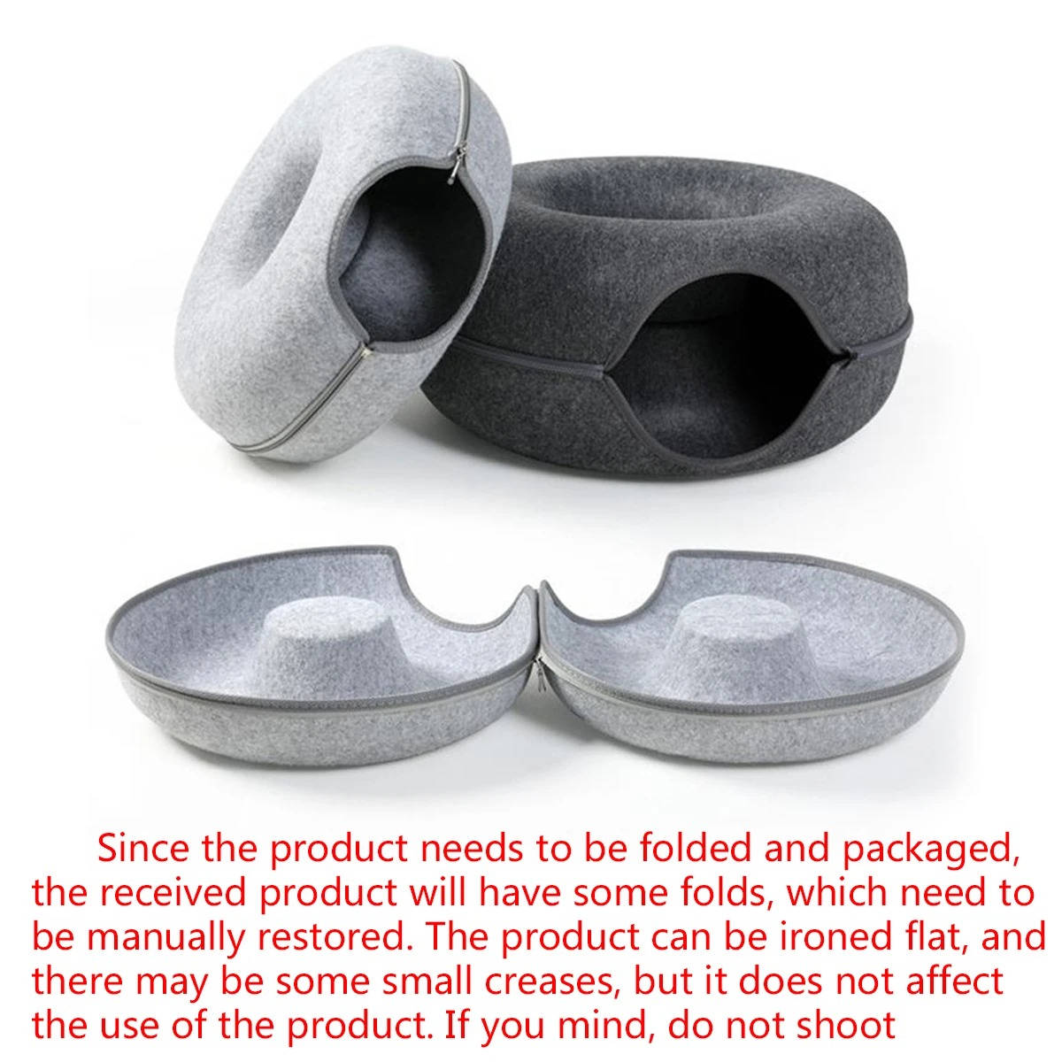 Donut Bed For Cats | Durable Pet Accessory Built for Active, Playful, Energetic Pets