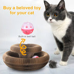 Cat Scratcher with Ball Track | Premium Pet Care — Safe, Durable & Trusted by Pet Owners Everywhere