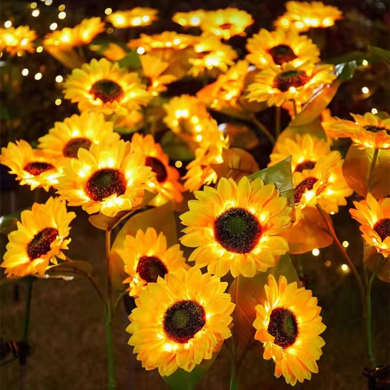 Outdoor Solar Simulation Sunflower Light | Built for British Weather — Durable, Attractive Outdoor Design