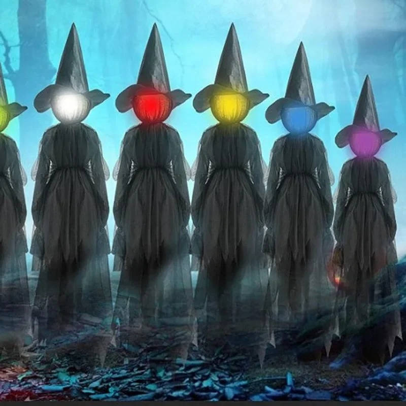 3PCS Indoor And Outdoor Halloween Decorations — Sound Activated Hand Holding Witch | The Perfect Seasonal Touch for Your Home — or as a Thoughtful Gift