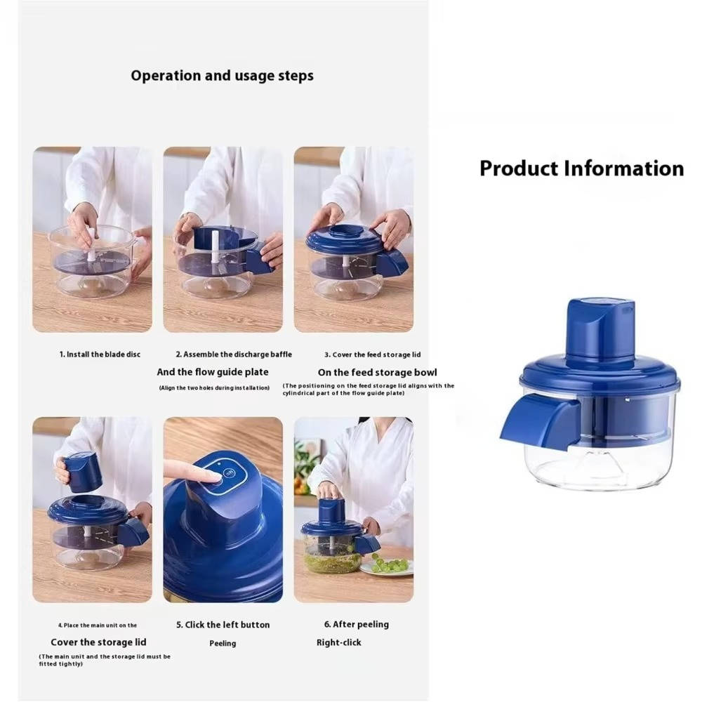 Electric Fruit & Vegetable Peeler | Automatic Rotating Peeler for Kitchen