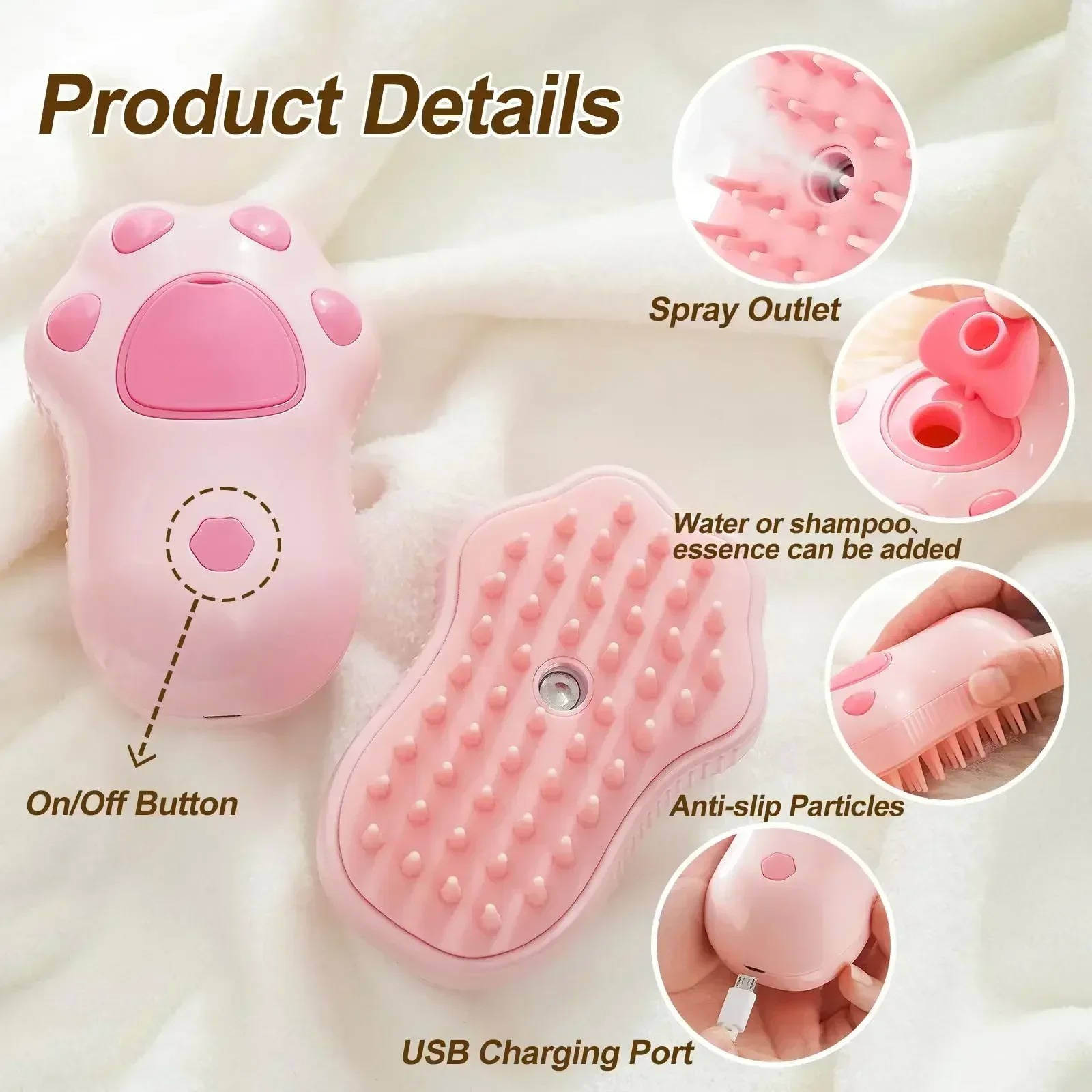 Dog Brush With Steam | Designed for Happy, Healthy, Well-Loved Pets of Every Breed