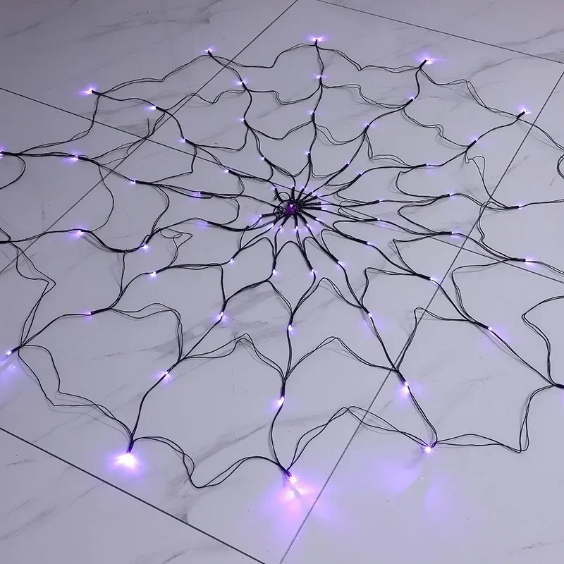 Halloween Spider Web Lights Outdoor | Bring the Magic of the Season into Your Home with This Beautiful Piece