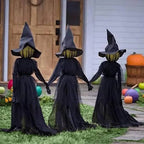 3PCS Indoor And Outdoor Halloween Decorations — Sound Activated Hand Holding Witch | The Perfect Seasonal Touch for Your Home — or as a Thoughtful Gift
