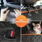 Waterproof Scratch-Resistant Dog Car Seat Protector | Full Back Seat Cover for Dogs