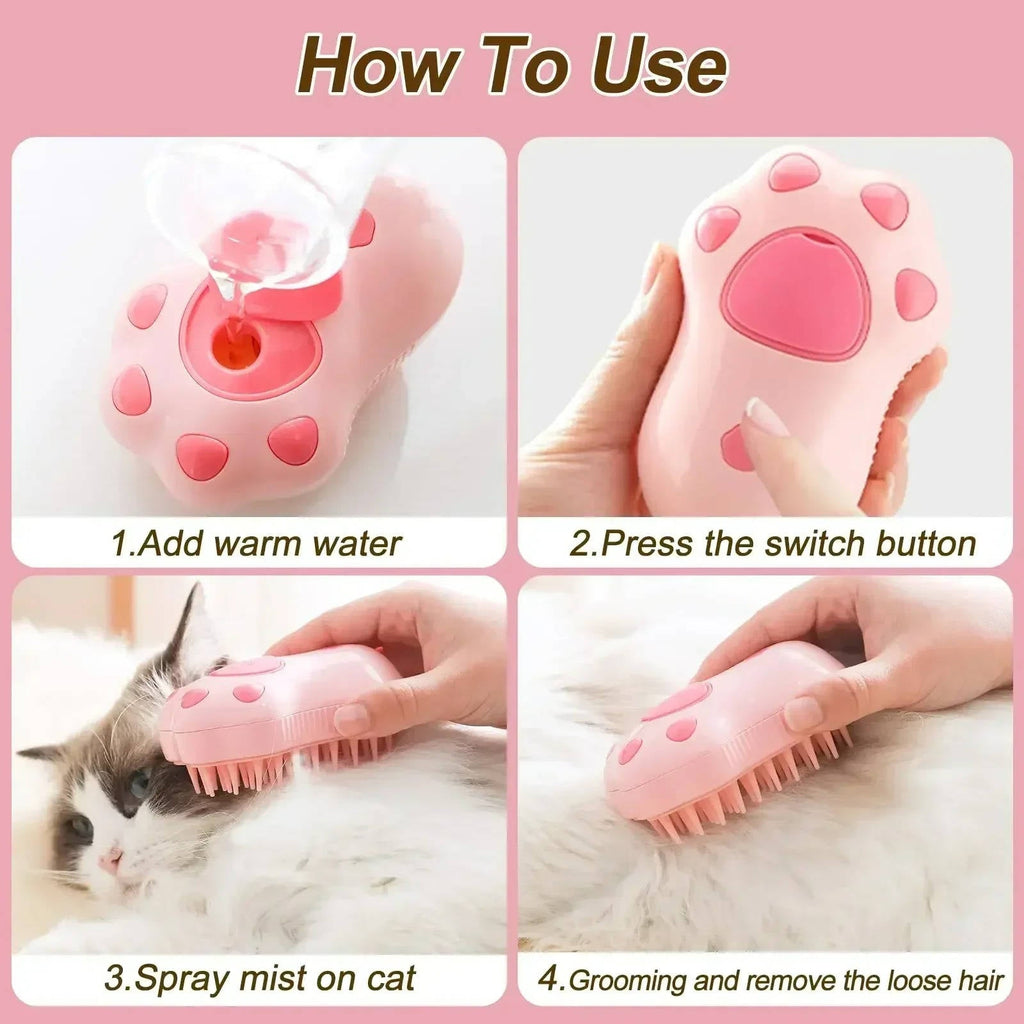 Dog Brush With Steam | Designed for Happy, Healthy, Well-Loved Pets of Every Breed