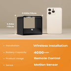 Indoor Wall Light with Motion Sensor & Remote Control | Wireless LED Wall Lamp — No Wiring Needed
