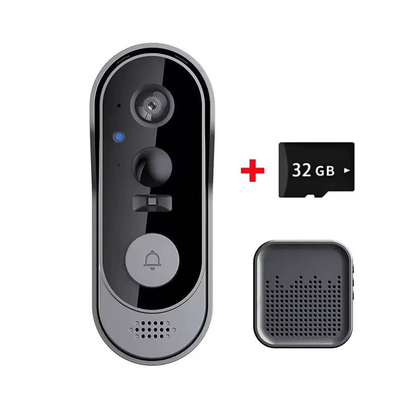 Wireless Smart Video Doorbell | No Subscription Needed | High Definition Camera Doorbell | Cleverly Designed for Everyday Use — You'll Wonder How You Managed Without It