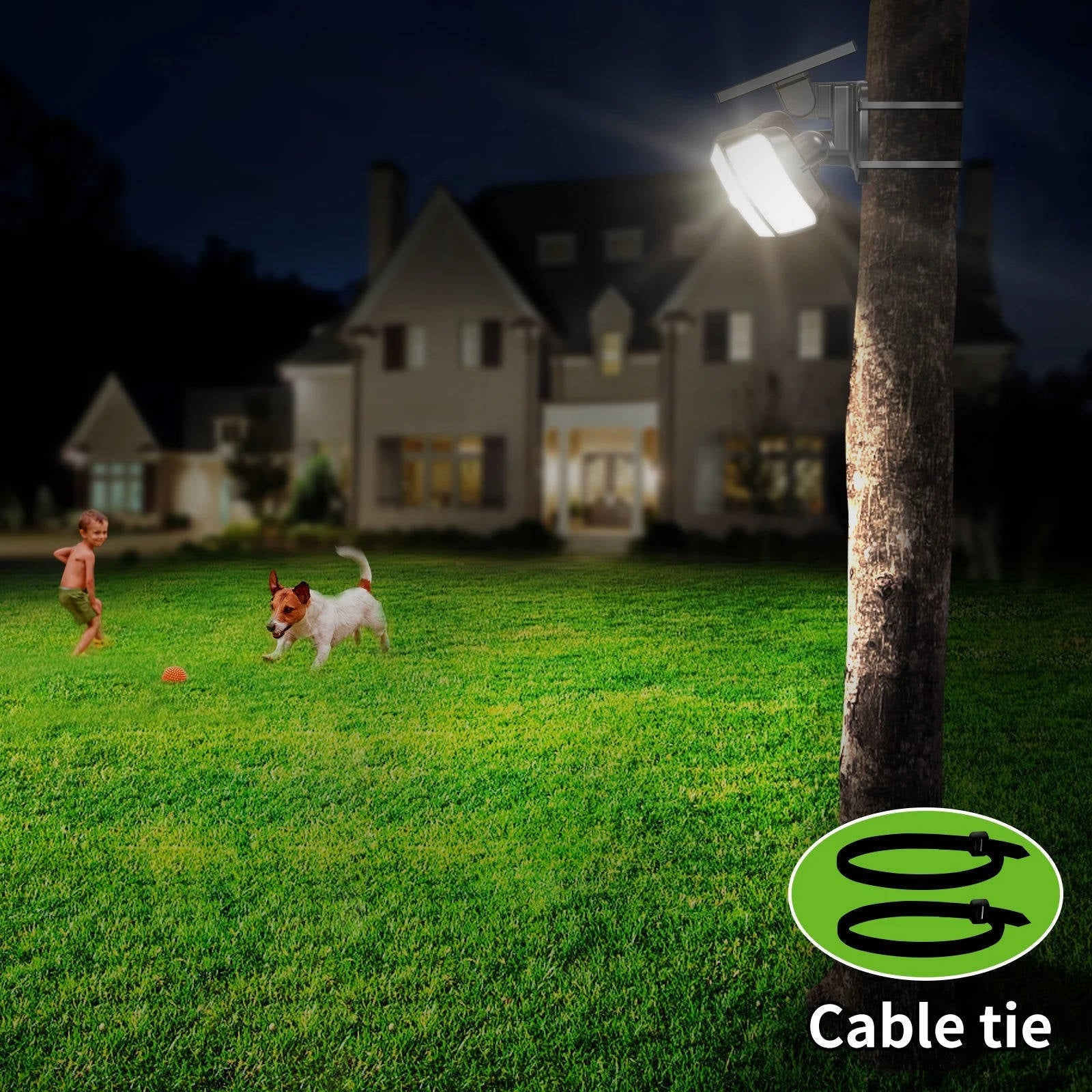 Solar Powered Flood Lights With Motion Sensor | Reliable Security You Can Trust — Smart Protection for Home & Family