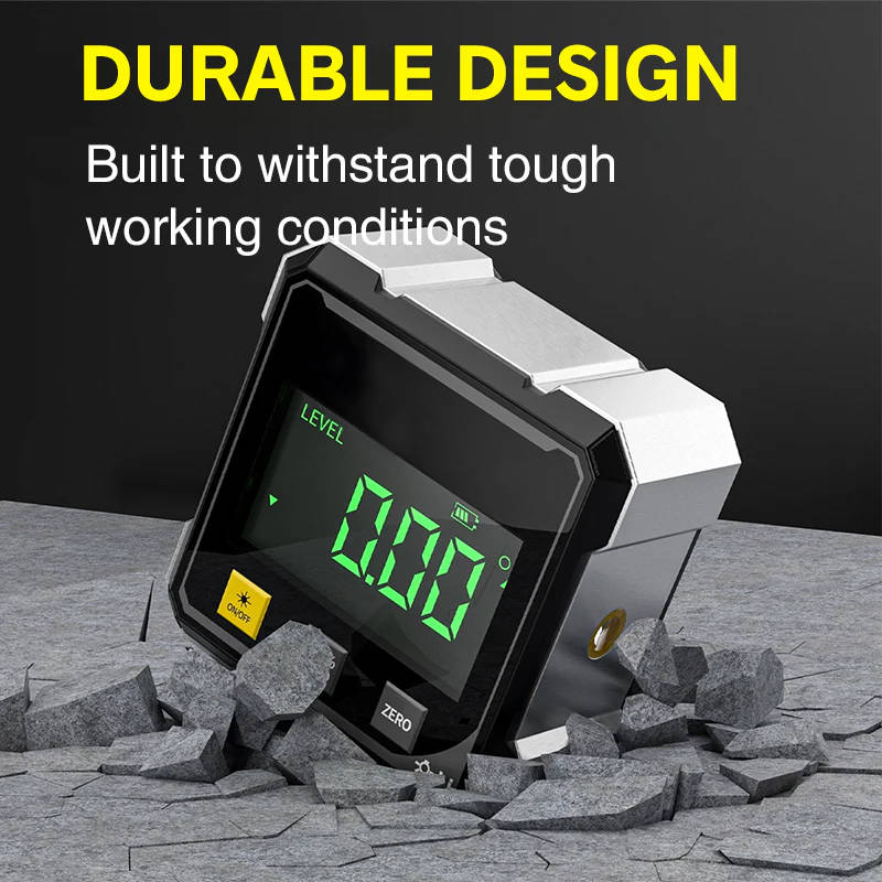 Digital Angle Finder with Laser Level | Durable, Reliable & Designed for Both Home DIY & Professional Use