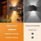 Indoor Wall Light with Motion Sensor & Remote Control | Wireless LED Wall Lamp — No Wiring Needed