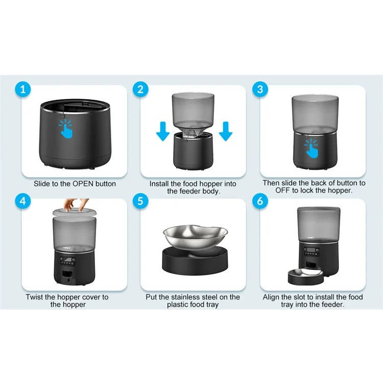 Automatic Smart Pet Feeder For Cats Dogs | Premium Pet Care — Safe, Durable & Trusted by Pet Owners Everywhere