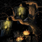 Glowing Skull Scary Outdoor Halloween Decorations — Set of Two | Some Decorations Are Just Décor — This One Becomes Part of Your Tradition