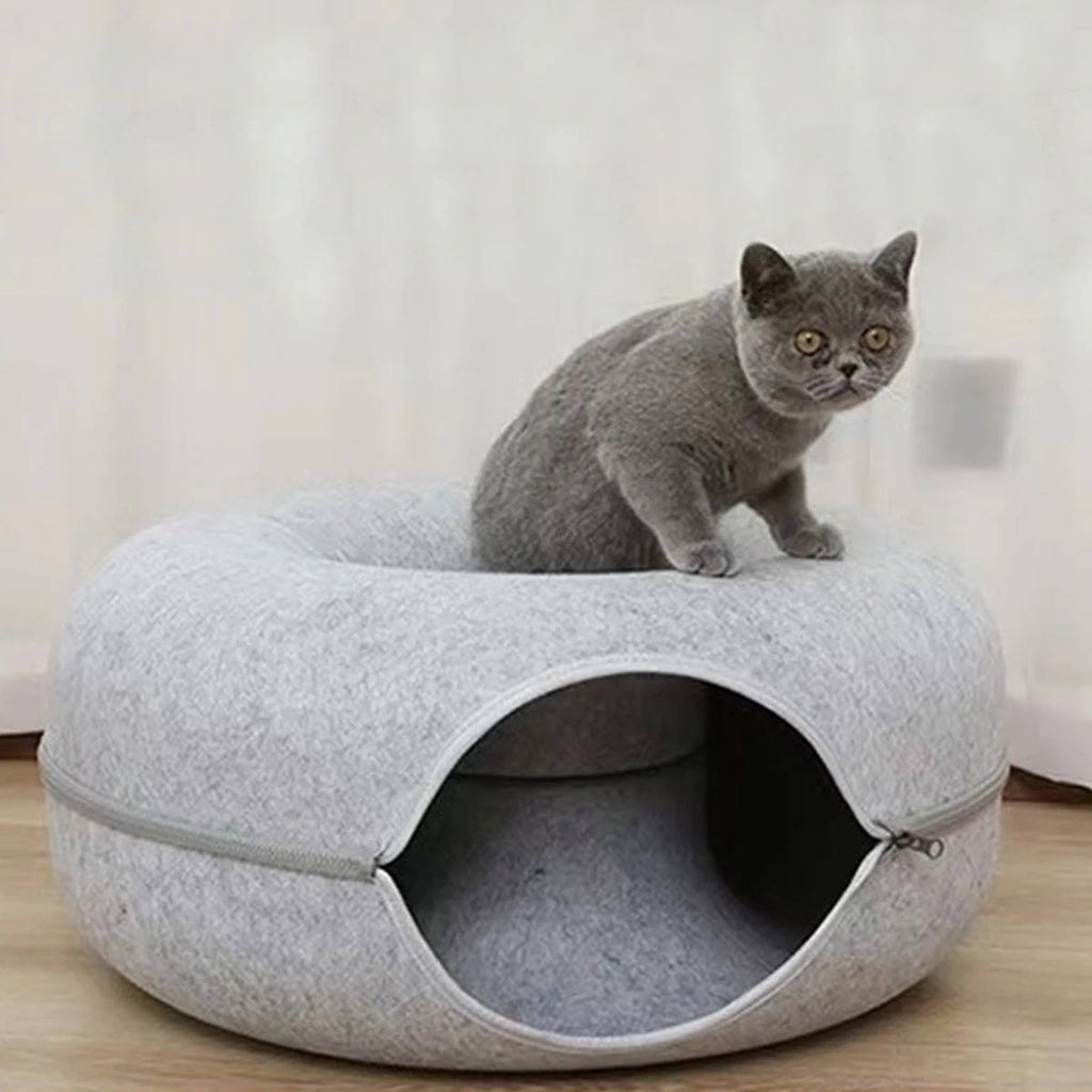 Donut Bed For Cats | Durable Pet Accessory Built for Active, Playful, Energetic Pets