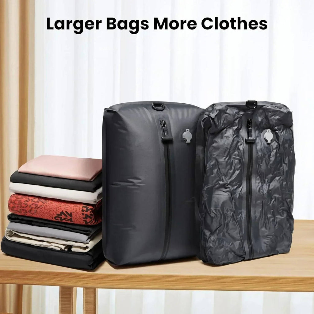 Travel Vacuum Pump And Two Bags | Upgrade Your Home with This Thoughtfully Designed Everyday Essential