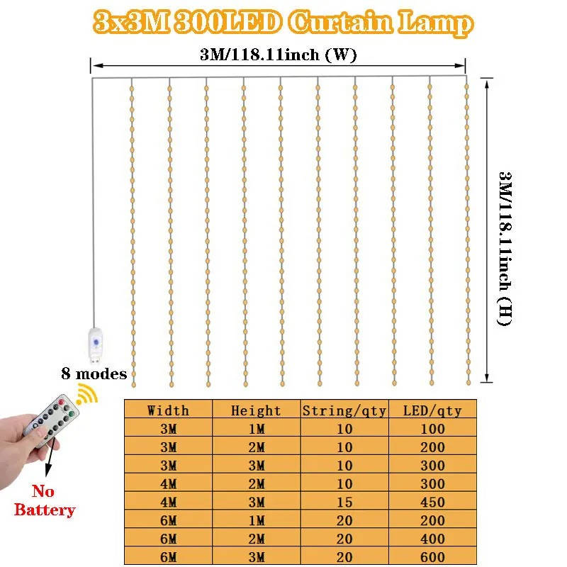 Curtain LED Lights | Effortlessly Functional Home Essential for Clean, Organised Living