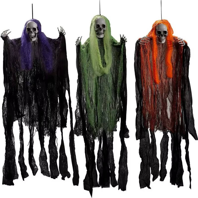 Scary Realistic Halloween Hanging Decorations Outdoor And Indoor — Set Of Three | Festive, Charming & Built to Create Magical, Lasting Seasonal Memories