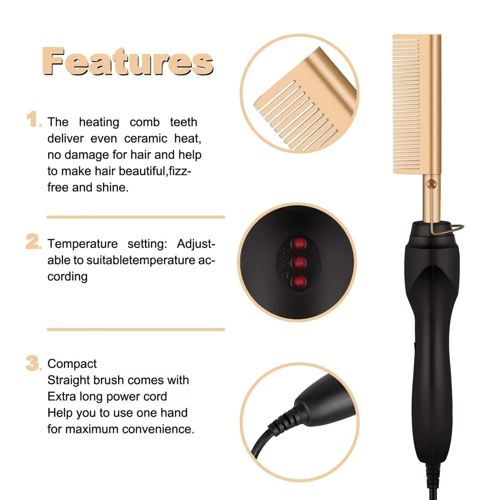 Hot Comb For Black Hair Thick And Coarse Hair | The Smart Choice for Quality, Reliability & Long-Lasting Performance