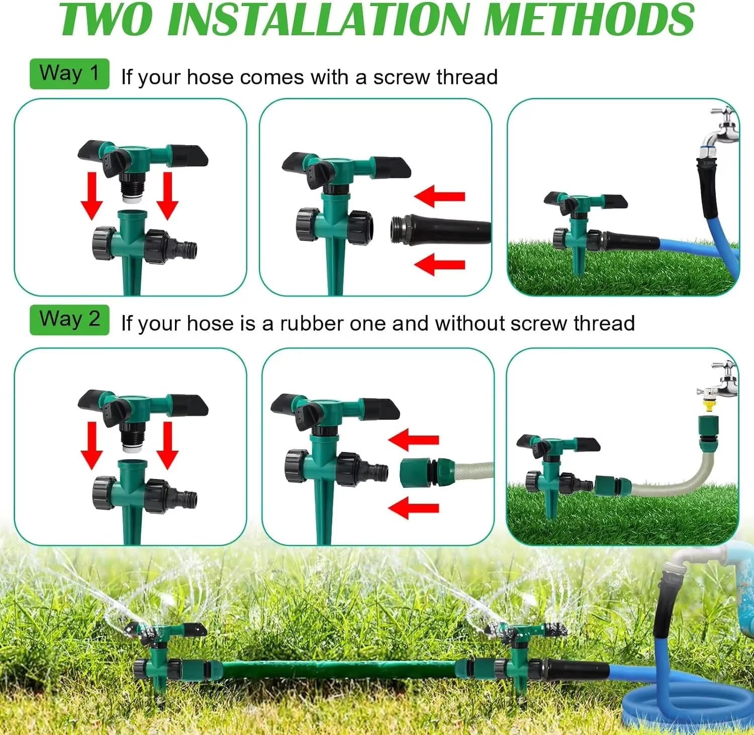 Sprinkler Systems For Gardens 5 Set | Hardy, Weather-Resistant & Beautifully Designed for Your Outdoor Space