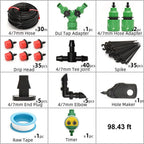 Drip Irrigation System With Automatic Timer | Easy-Care Garden Essential That Transforms Any Outdoor Space