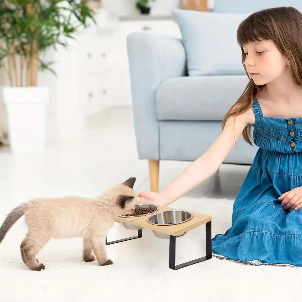Elevated Cat Bowl | Durable Pet Accessory Built for Active, Playful, Energetic Pets