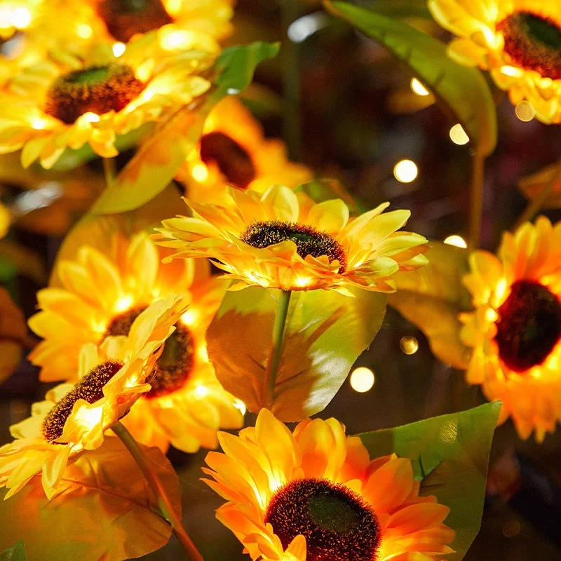 Outdoor Solar Simulation Sunflower Light | Built for British Weather — Durable, Attractive Outdoor Design