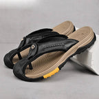 Men's Water Resistant Lightweight Toe Flip Flops | Quick-Dry Beach & Pool Sandals