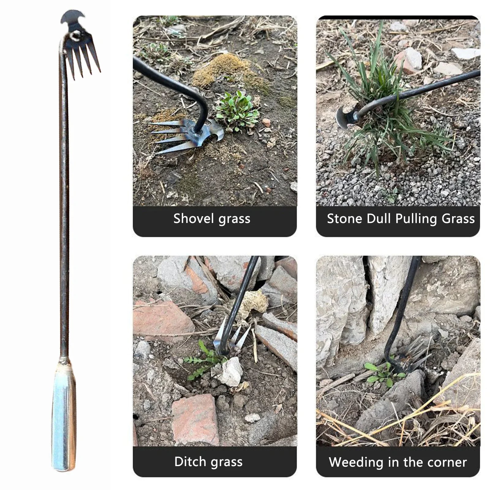 Crescent Weeder Tool with Long Handle | Premium Outdoor Essential for Garden Lovers — Built to Last Outdoors