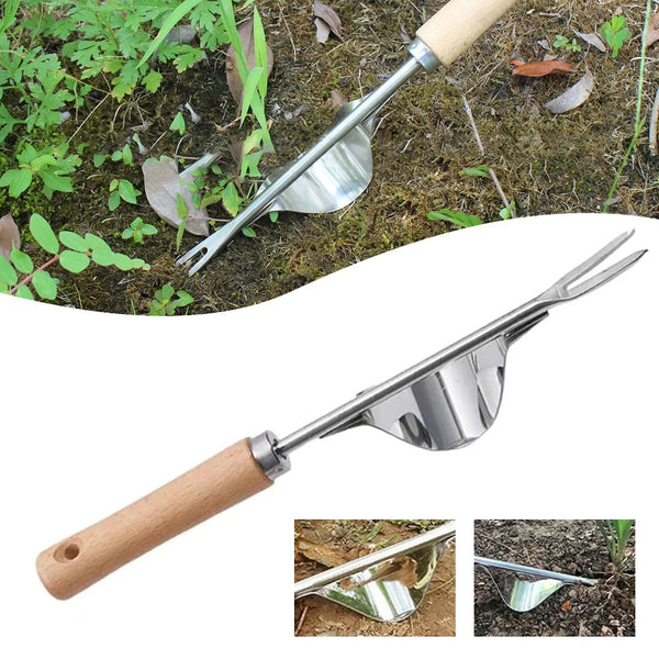 V-Shaped Weed Puller Tool with Long Handle | Hardy, Weather-Resistant & Beautifully Designed for Your Outdoor Space