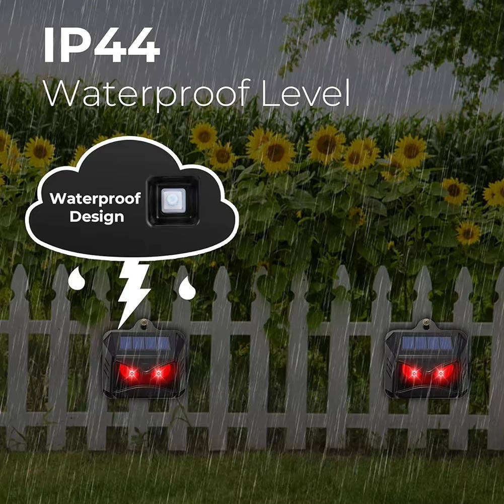 2pcs Solar Powered Ultrasonic Animal Repellent | Easy-Care Garden Essential That Transforms Any Outdoor Space