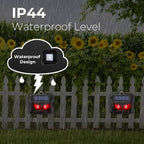2pcs Solar Powered Ultrasonic Animal Repellent | Easy-Care Garden Essential That Transforms Any Outdoor Space