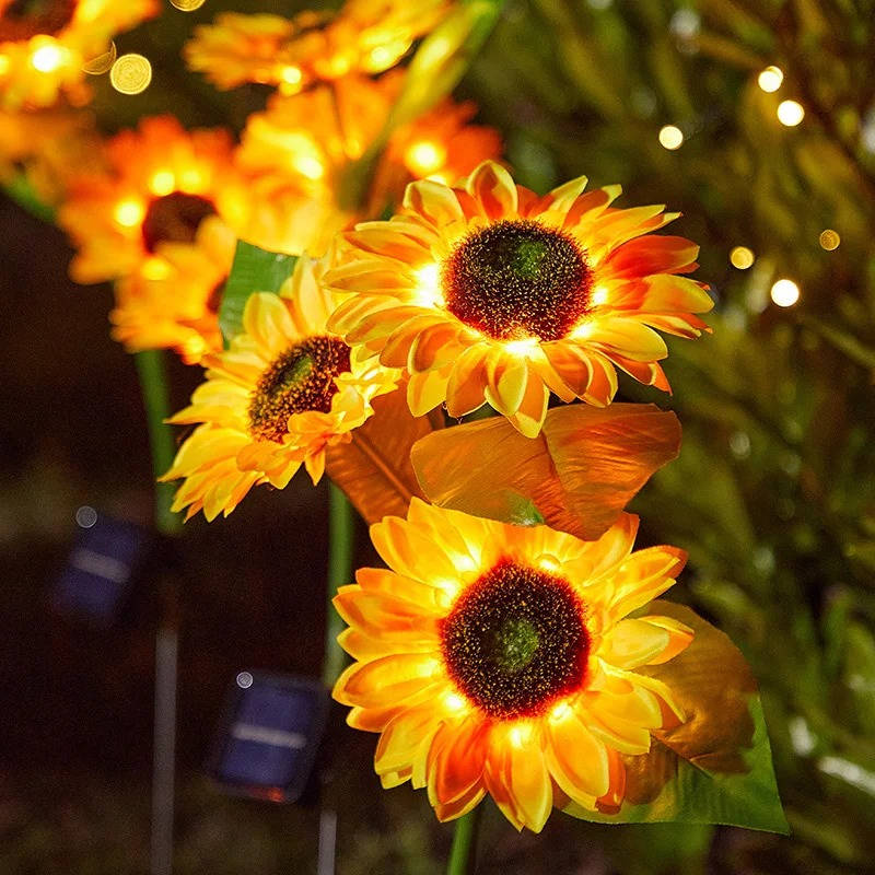 Outdoor Solar Simulation Sunflower Light | Built for British Weather — Durable, Attractive Outdoor Design