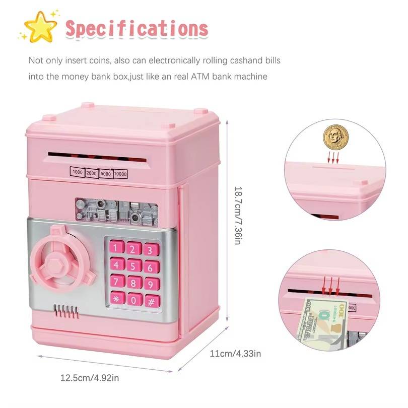Piggy Bank for Kids | Award-Winning Toy Design for Kids Who Love to Learn, Build & Play
